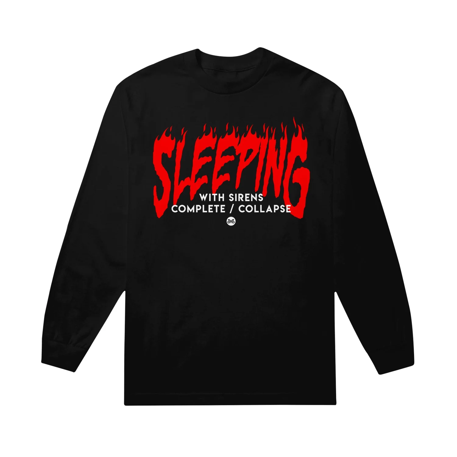 Flames - Black Long Sleeve