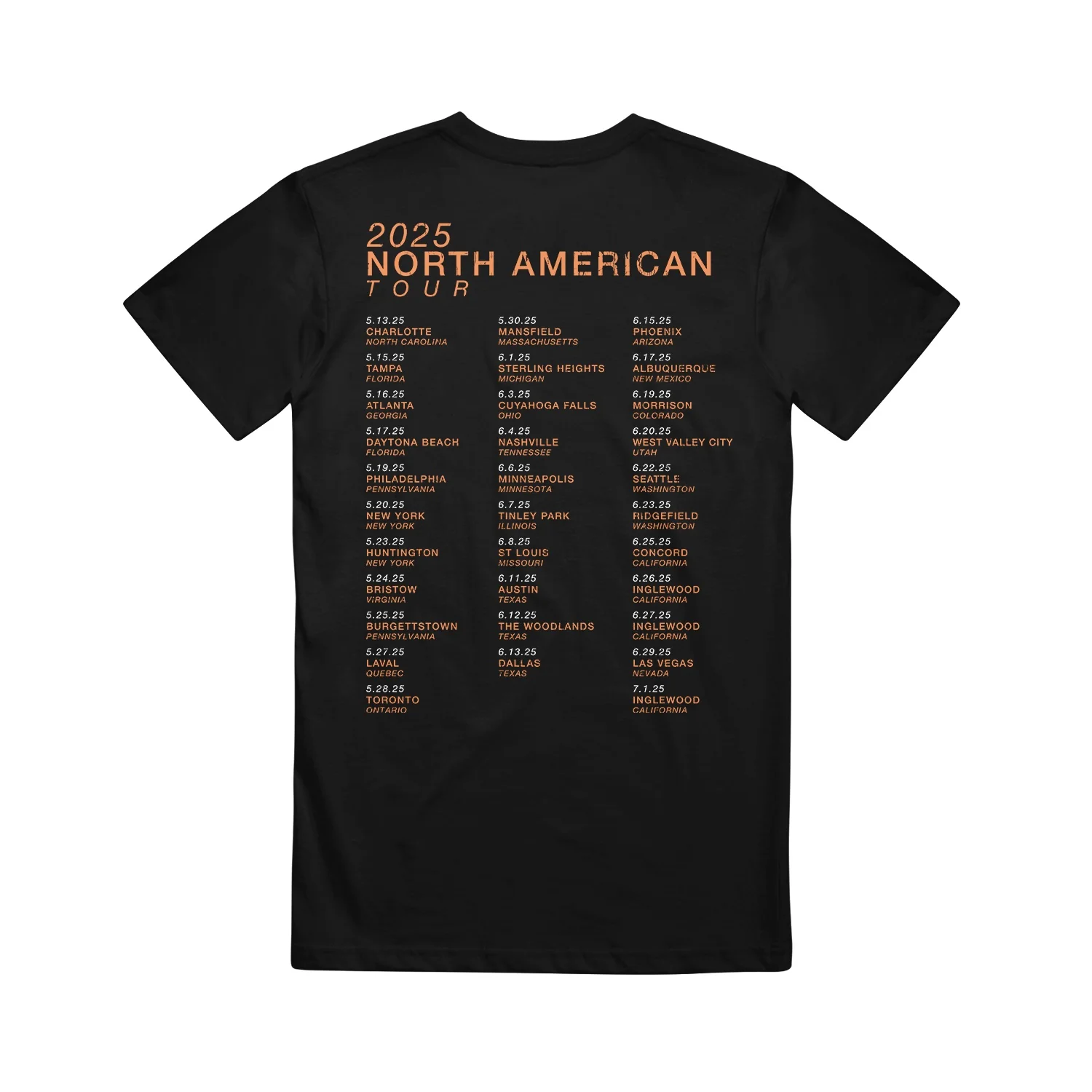 Photo Tour 2025 - Black T-Shirt - Image 3